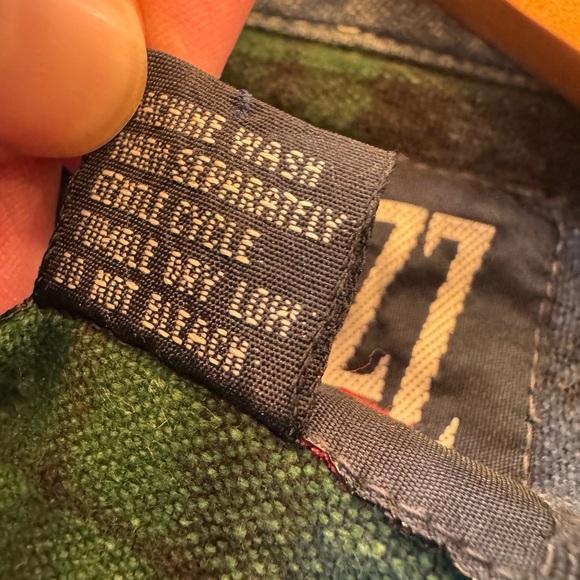 Vintage Quizz New York Plus Cotton Plaid/Chambray Floating Buttondown / 22 - Picture 11 of 11